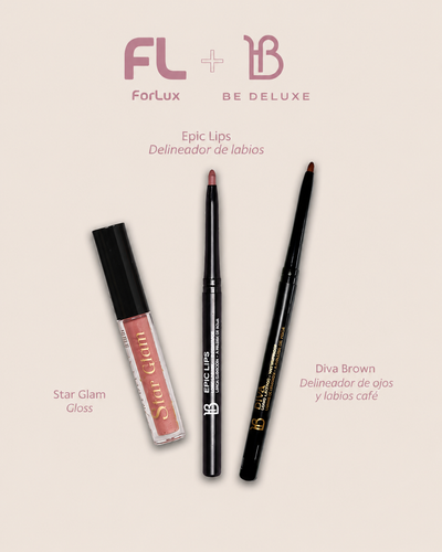 BE DELUXE + FORLUX | Kit ojos y labios