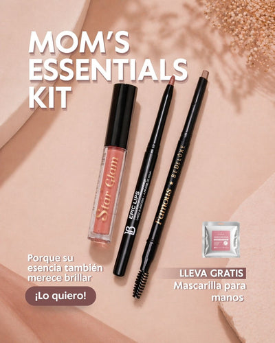 MOM'S ESSENTIALS Kit labios y cejas Be Deluxe — post en Instagram